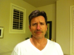 This is Scot's mustache era, circa December 20 - December 31 2012. I love posting pics of him that he doesn't want any of his co-workers to see.